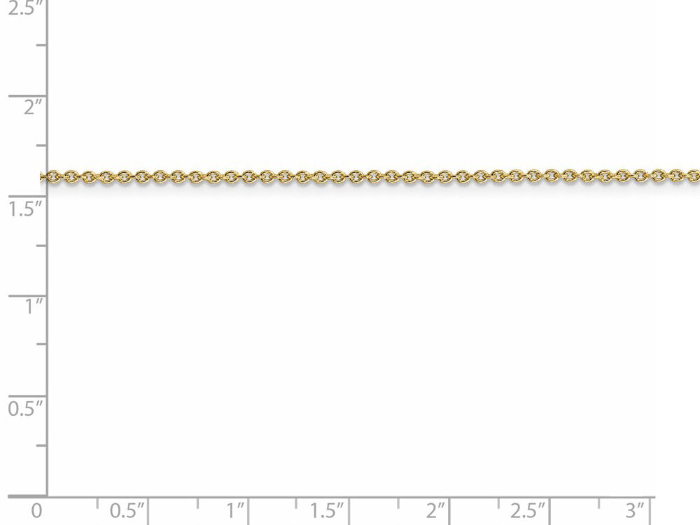 FJC Finejewelers 24 Inch 14k Yellow Gold .75mm Solid Polished Cable Chain Necklace
