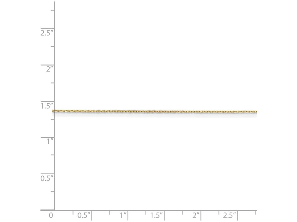 FJC Finejewelers 16 Inch 14k Yellow Gold .6mm bright-cut Cable Chain Necklace