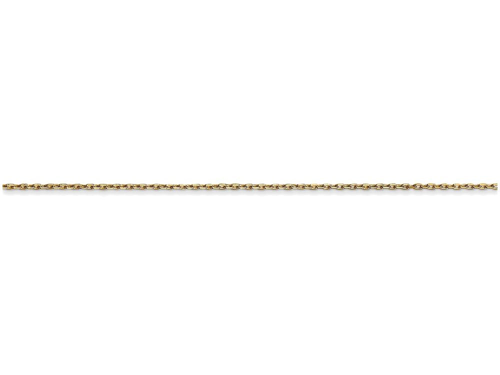 FJC Finejewelers 24 Inch 14k Yellow Gold  0.6mm bright-cut Cable Chain Necklace