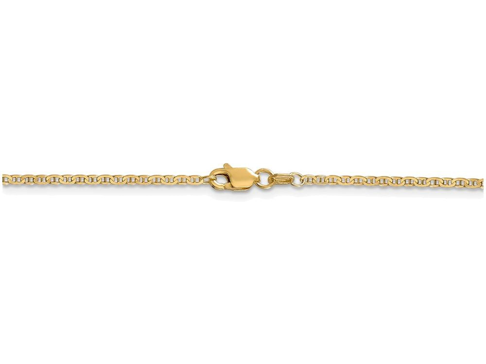 FJC Finejewelers 18 Inch 14k Yellow Gold 1.5mm Anchor Link Chain Necklace