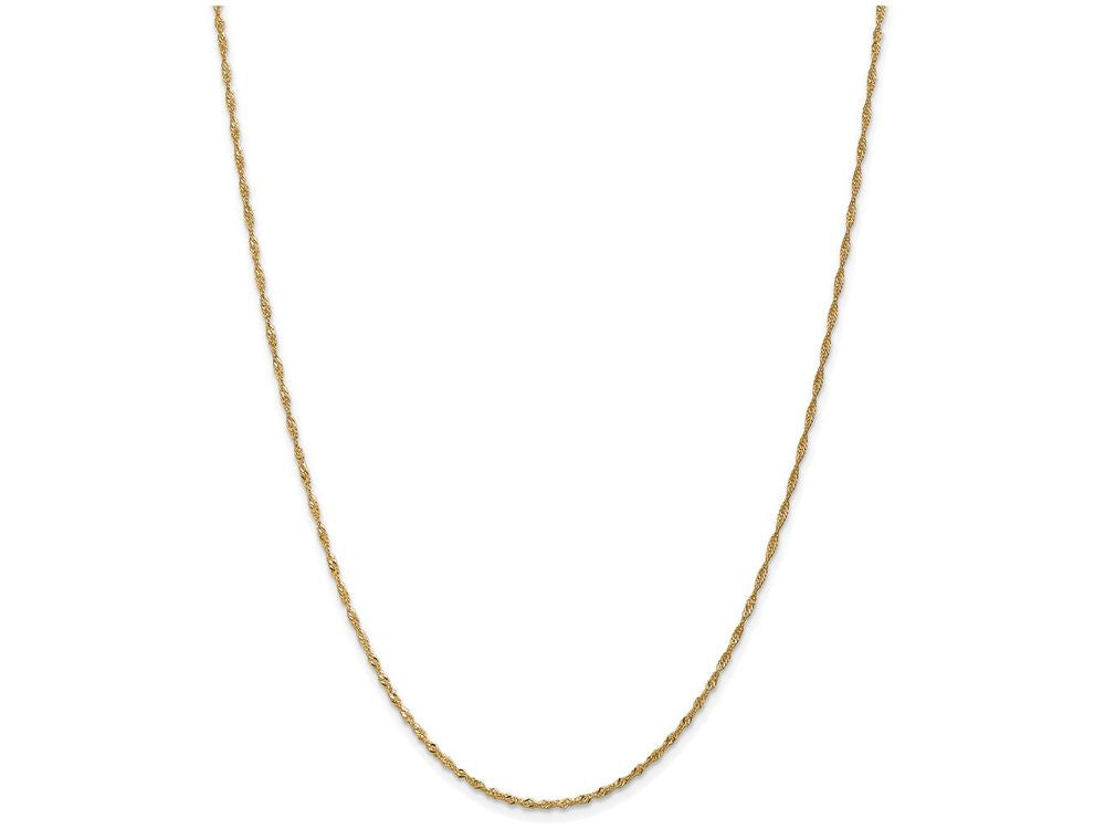 FJC Finejewelers 18 Inch 14k Yellow Gold 1.6mm Singapore Chain Necklace