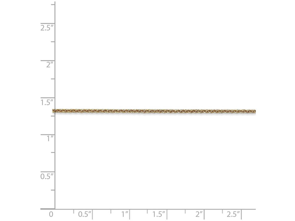 FJC Finejewelers 10 Inch 14k Yellow Gold 1.5mm Cable Chain Ankle Bracelet