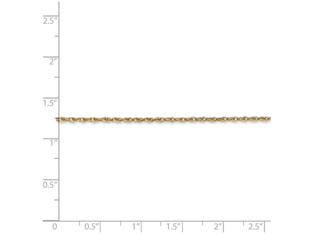 FJC Finejewelers 16 Inch 14k Yellow Gold 1.3mm Heavy-baby Rope Chain Necklace