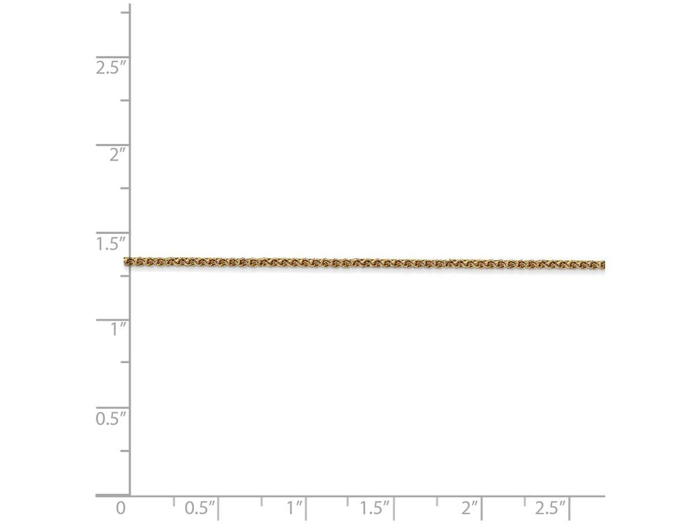 FJC Finejewelers 7 Inch 14k Yellow Gold 1.2mm bright-cut Spiga Chain Bracelet