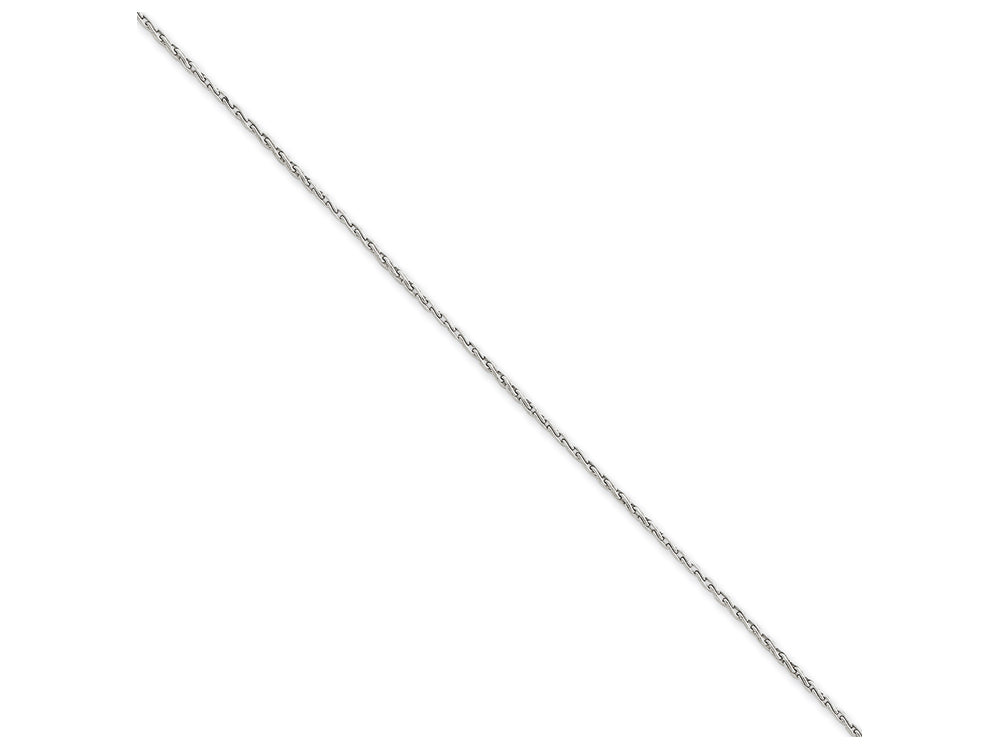 FJC Finejewelers 20 Inch 14k White Gold 1.25mm Round Parisian Wheat Chain Necklace