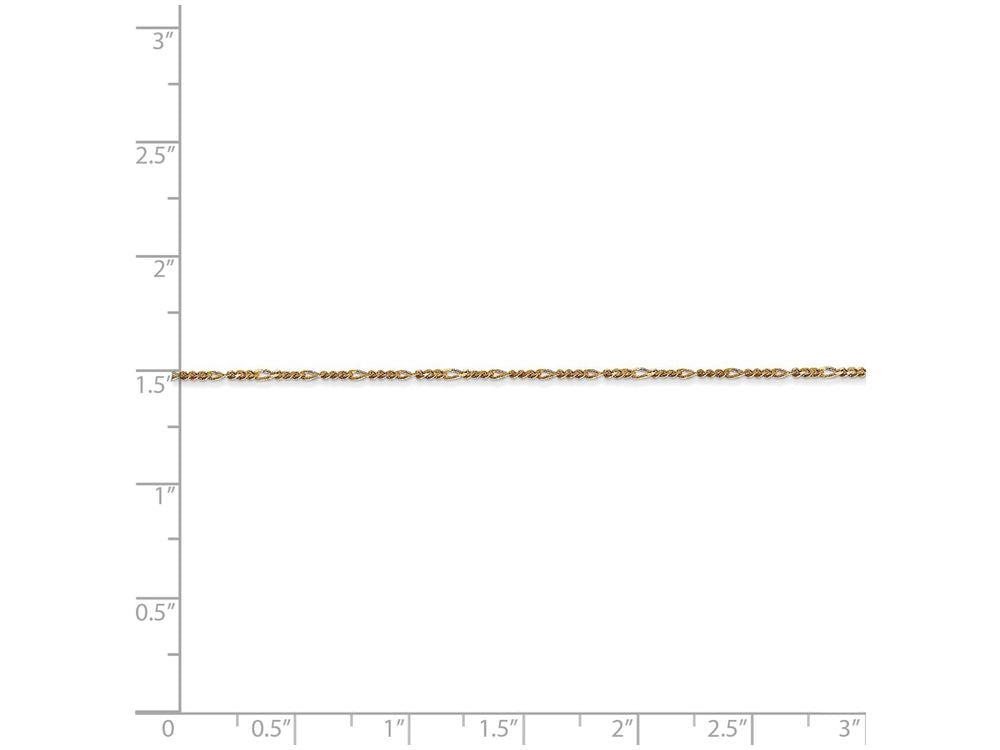 FJC Finejewelers 20 Inch 14k Yellow Gold 1.25mm Flat Figaro Chain Necklace