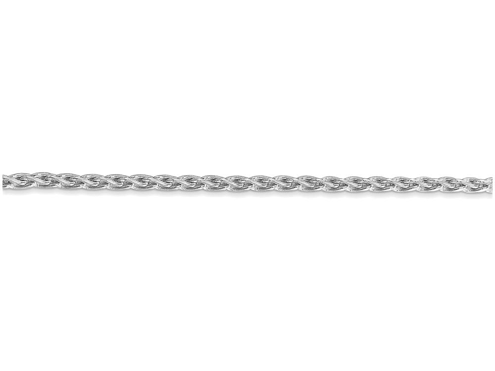 FJC Finejewelers 7 Inch 14k White Gold 2.25mm Parisian Wheat Chain Bracelet