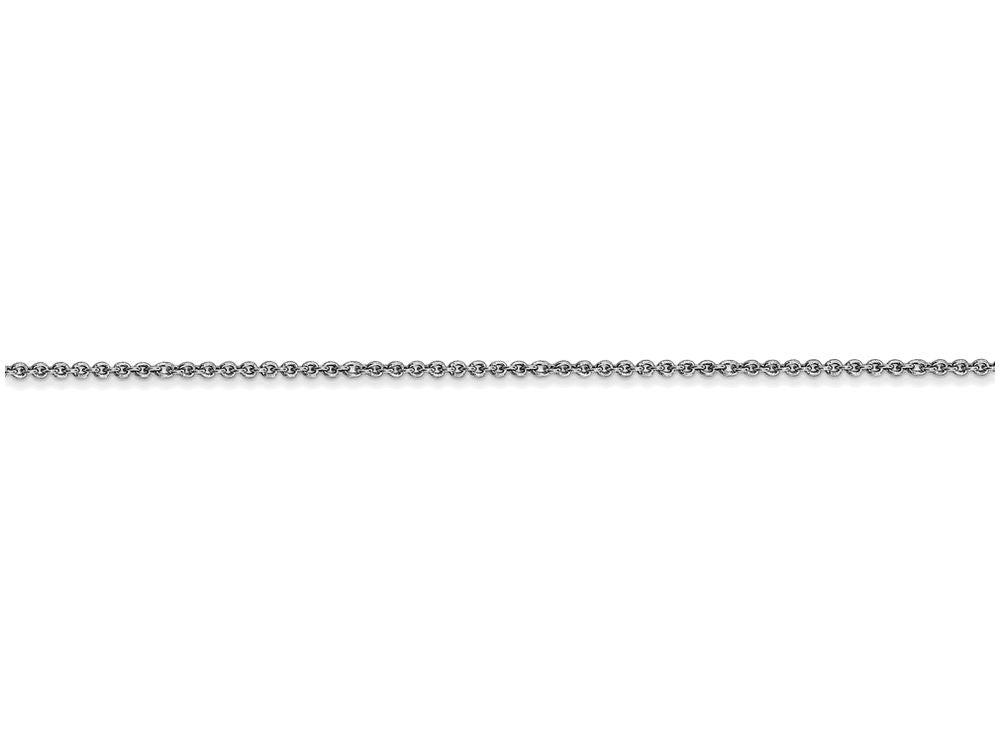 FJC Finejewelers 16 Inch 14k White Gold 1mm Cable Chain Necklace