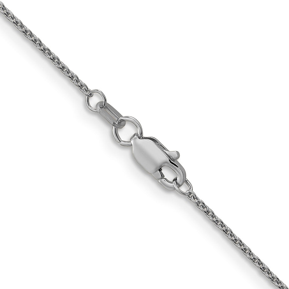FJC Finejewelers 18 Inch 14k White Gold 1mm Cable Chain Necklace