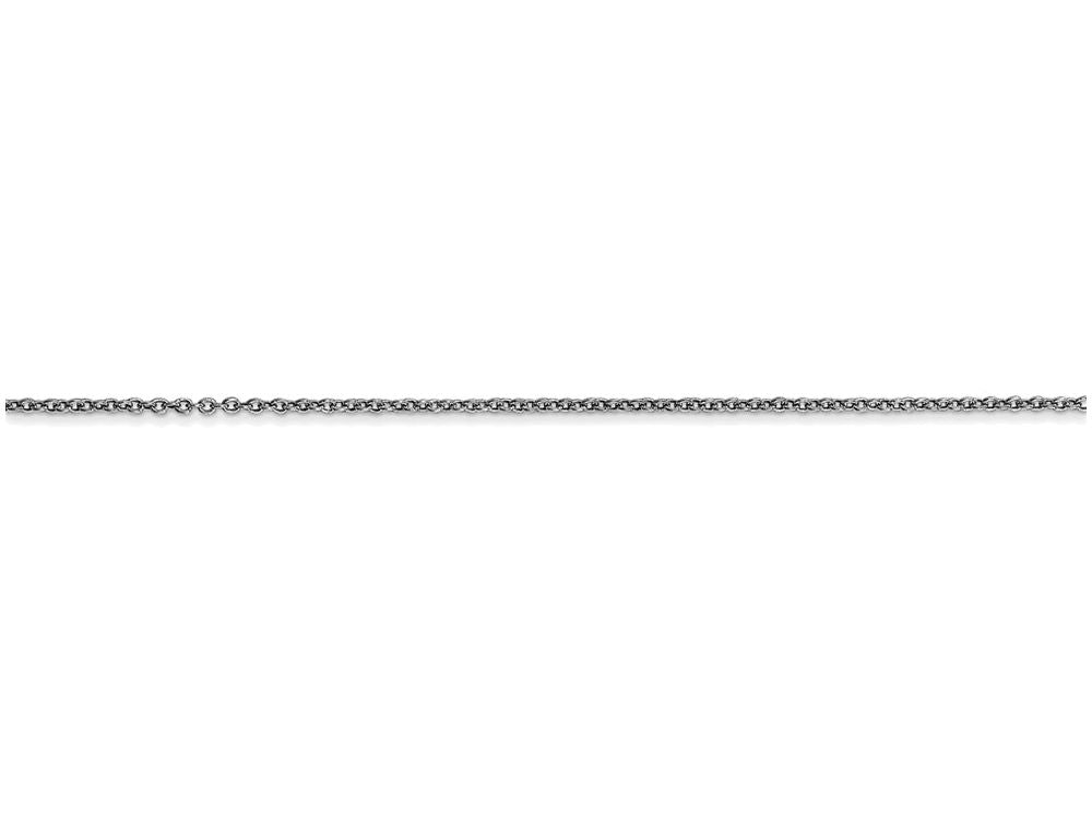 FJC Finejewelers 16 Inch 14k White Gold .9mm Cable Chain Necklace