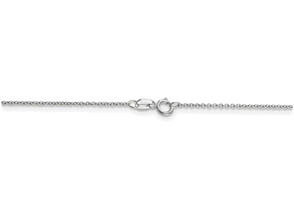 FJC Finejewelers 20 Inch 14k White Gold .9mm Cable Chain Necklace