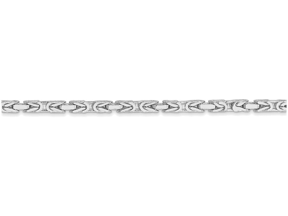 FJC Finejewelers 20 Inch 14 kt White Gold 2mm Byzantine Chain Necklace