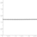 FJC Finejewelers 14 Inch 14k White Gold 1.3mm baby Rope Chain Necklace