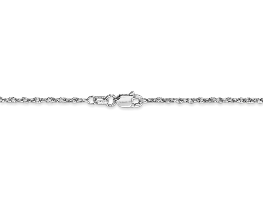 FJC Finejewelers 14 Inch 14k White Gold 1.3mm baby Rope Chain Necklace