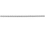 FJC Finejewelers 14 Inch 14k White Gold 1.3mm baby Rope Chain Necklace
