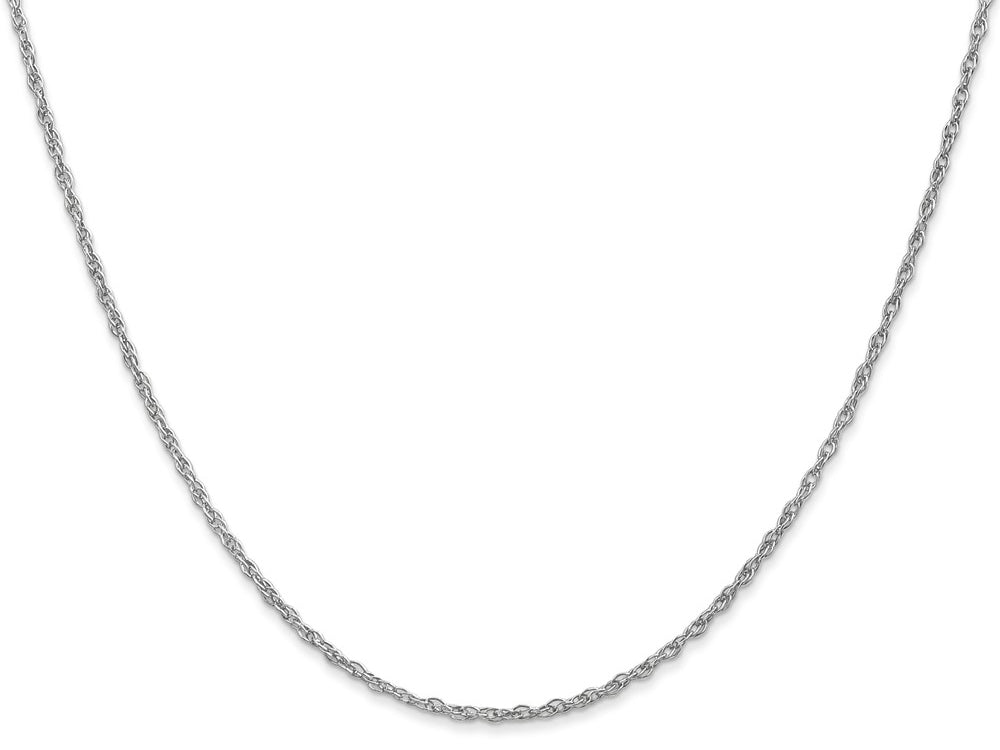 FJC Finejewelers 18 Inch 14k White Gold 1.3mm baby Rope Chain Necklace