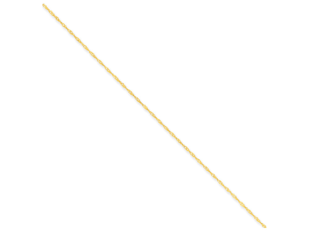 FJC Finejewelers 20 Inch 14k Yellow Gold 1.10mm Singapore Chain Necklace