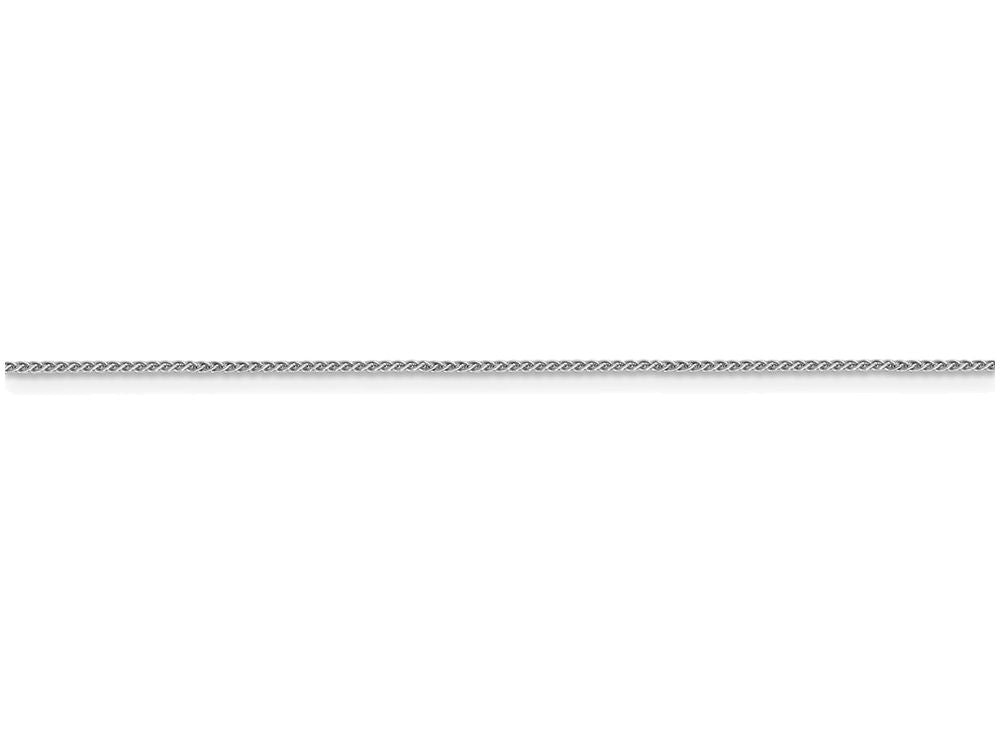 FJC Finejewelers 16 Inch 14k White Gold 0.8 mm Spiga Chain Necklace