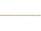 FJC Finejewelers 9 Inch 14k Yellow Gold 1.10mm Singapore Chain Ankle Bracelet (Smaller Ankles)