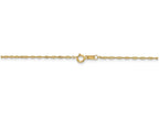 FJC Finejewelers 9 Inch 14k Yellow Gold 1.10mm Singapore Chain Ankle Bracelet (Smaller Ankles)