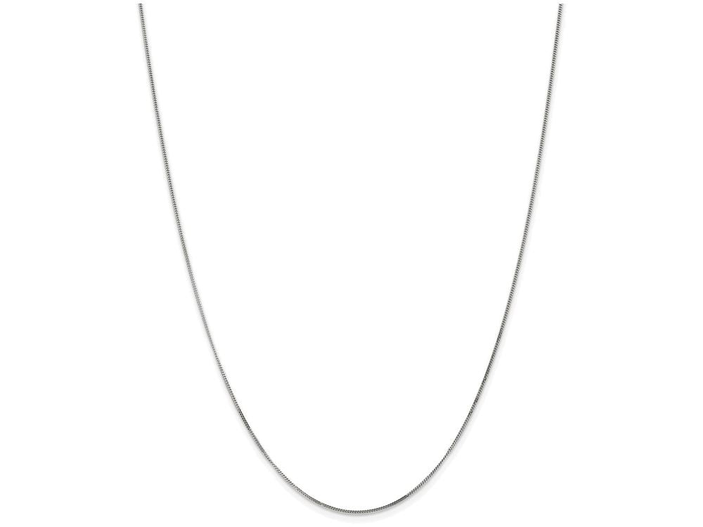FJC Finejewelers 18 Inch 14k White Gold .9mm Curb Chain Necklace