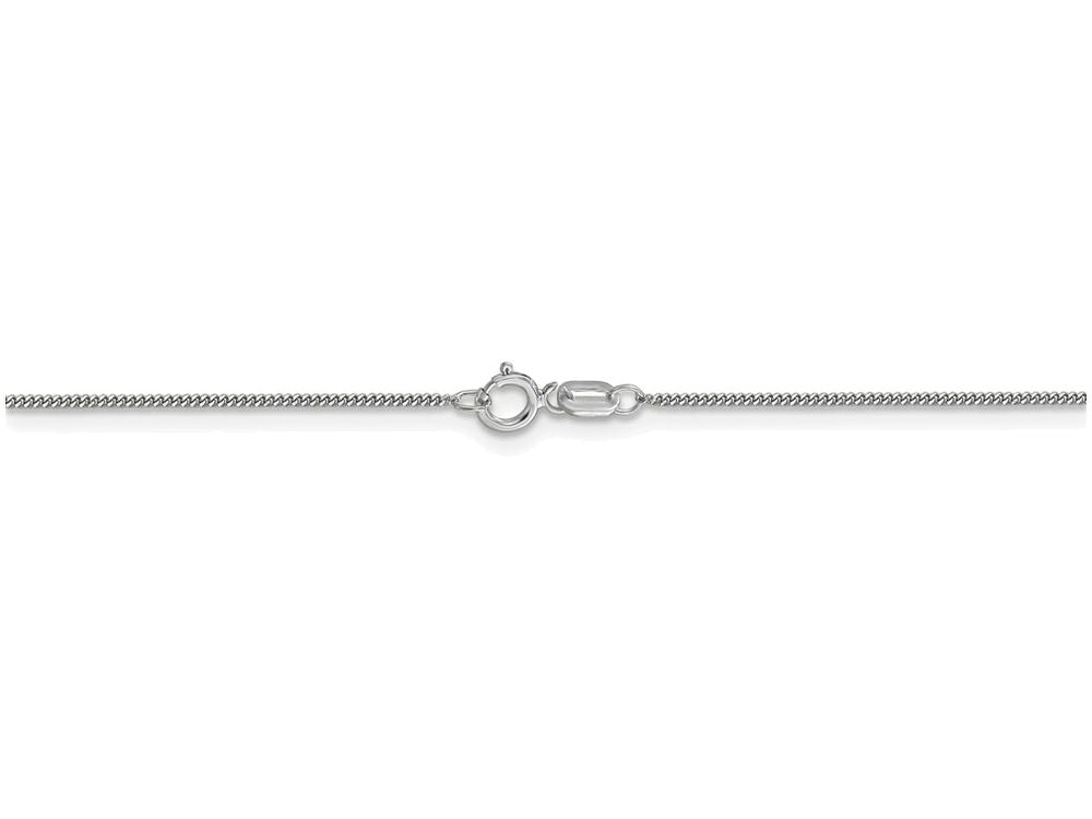 FJC Finejewelers 24 Inch 14k White Gold .9mm Curb Chain Necklace