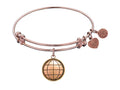Angelica Collection Antique Pink Smooth Finish Brass earth Expandable Bangle