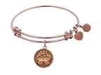 Angelica Collection Antique Pink Smooth Finish Brass aries-march Expandable Bangle