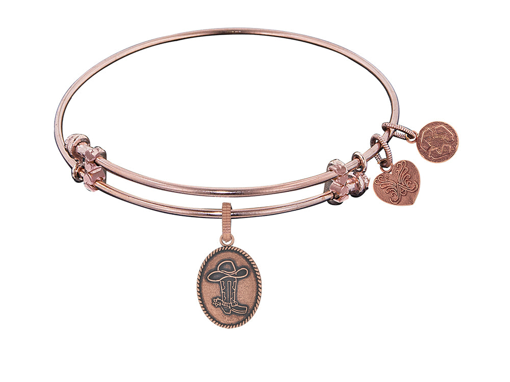Angelica Collection Cowboy Hat And Boot Expandable Bangle
