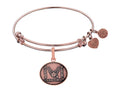 Angelica Collection Brass with Pink Finish Proud Sister U.S. Air Force Expandable Bangle