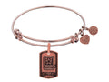 Angelica Collection Brass with Pink Finish U.S. Army Veteran Expandable Bangle