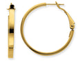 FJC Finejewelers 14k Yellow Gold 3x25mm Polished Round Hoop Earrings
