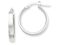 FJC Finejewelers 14k Yellow Gold with White Rhodium Hoop Earrings
