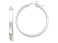 FJC Finejewelers 14k Yellow Gold with White Rhodium Hoop Earrings