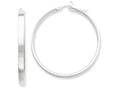 FJC Finejewelers 14k Yellow Gold with White Rhodium Hoop Earrings