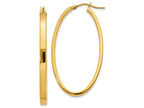 FJC Finejewelers 14k Yellow Gold Polished Oval Hoop Earrings