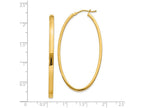 FJC Finejewelers 14k Yellow Gold Polished Oval Hoop Earrings
