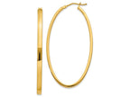 FJC Finejewelers 14k Yellow Gold Polished Oval Hoop Earrings