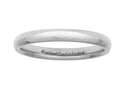 Benchmark® Platinum 3mm Slightly Domed Standard Comfort-fit Ring