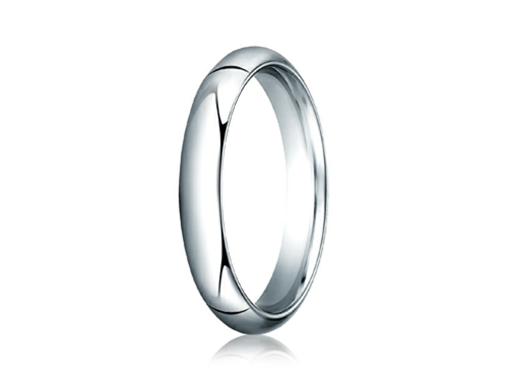 Benchmark® Platinum 4mm Slightly Domed Standard Comfort-fit Ring