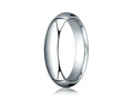 Benchmark® Platinum 5mm Slightly Domed Standard Comfort-fit Ring