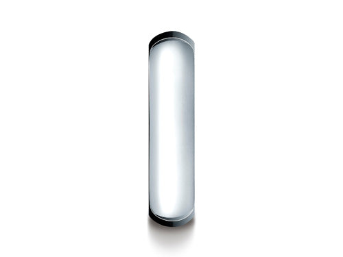 Benchmark® Platinum 6mm Slightly Domed Standard Comfort-fit Ring