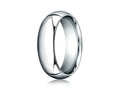 Benchmark® Platinum 7mm Slightly Domed Standard Comfort-fit Ring