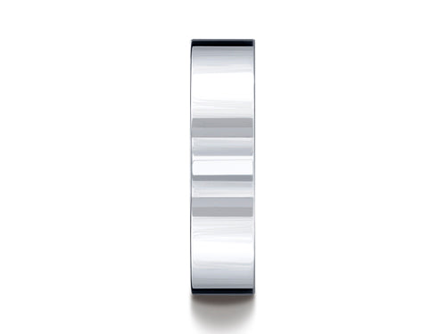 Benchmark® Platinum 6.0mm Flat Comfort-fit Ring