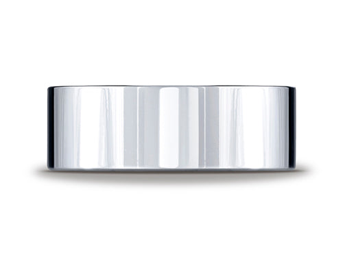 Benchmark® Platinum 8.0mm Flat Comfort-fit Ring