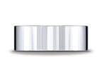 Benchmark® Platinum 8.0mm Flat Comfort-fit Ring