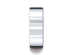 Benchmark® Platinum 8.0mm Flat Comfort-fit Ring