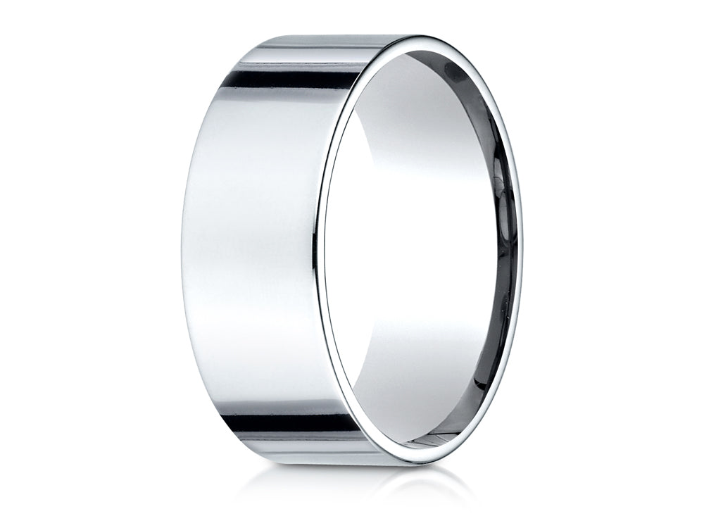 Benchmark® Platinum 8.0mm Flat Comfort-fit Ring