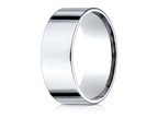 Benchmark® Platinum 8.0mm Flat Comfort-fit Ring