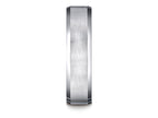 Benchmark® Platinum 6mm Comfort-fit Satin-finished With High Polished Beveled Edge Carved Design Wedding Band Ring